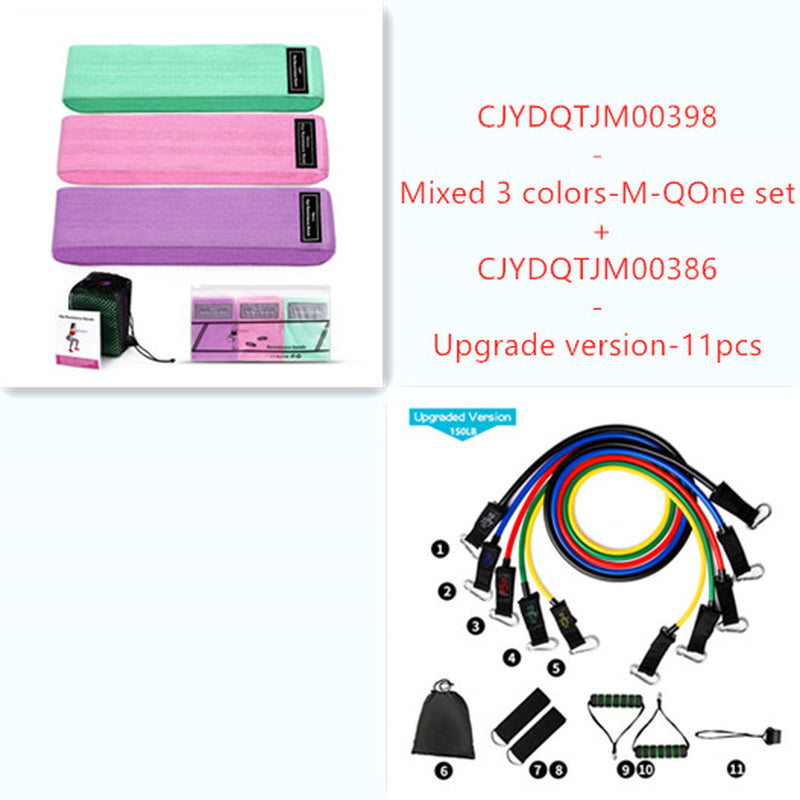 Universal Resistance Band Set, Elastic Cloth Material