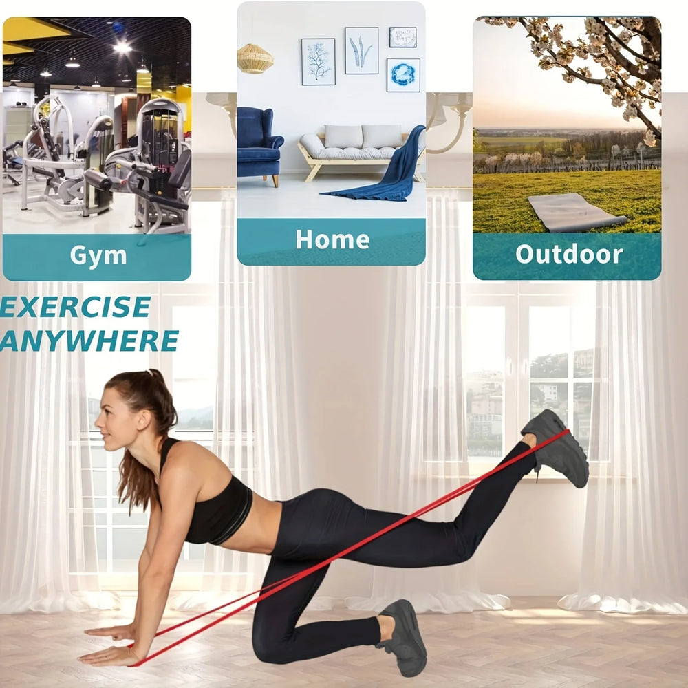 4pc Universal Resistance Band Set, Elastic 