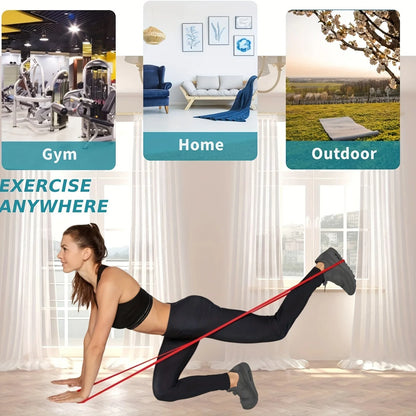 4pc Universal Resistance Band Set, Elastic 